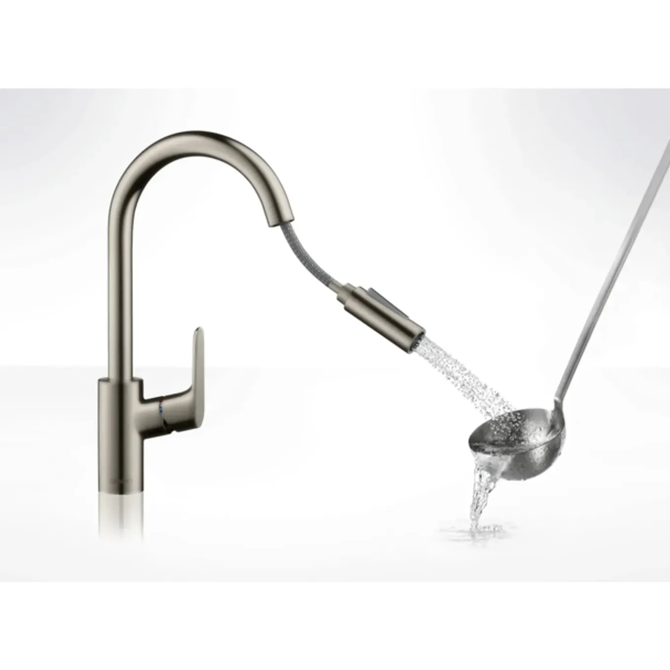 Hansgrohe Focus M41 Eengreeps Keukenmengkraan - 240 Met Uittrekbare Vuistdouche - 2 Straalsoorten