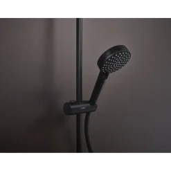 Hansgrohe Regendouche Vernis Blend - Met Thermostatische Kraan - Zwart - Mat - Rond - Met Handdouche - 15cm hartafstand - 2-straals - Waterbesparend