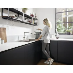 Hansgrohe Talis M54 - 1 Greeps Keukenmkr - 270 Met Uittrekbare Uitloop - Mat Zwart