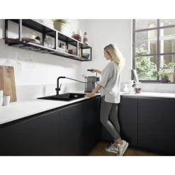 Hansgrohe Talis M54 - 1 Greeps Keukenmkr - 270 Met Uittrekbare Uitloop - Mat Zwart