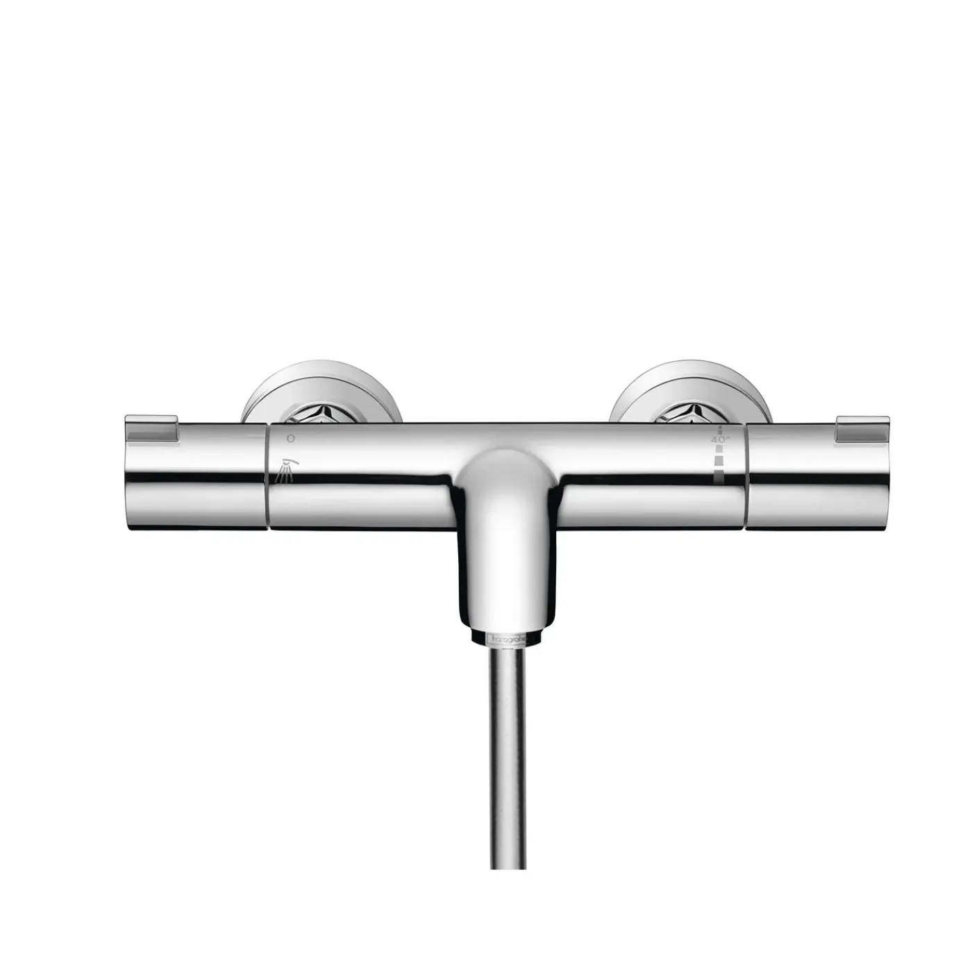 Hansgrohe Thermostatische Badkraan MyFox - Waterbesparend - Chroom - 15 cm