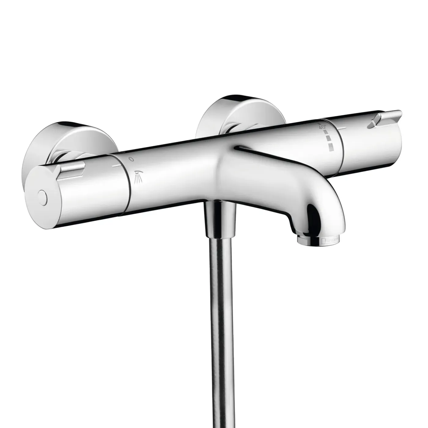 Hansgrohe Thermostatische Badkraan MyFox - Waterbesparend - Chroom - 15 cm