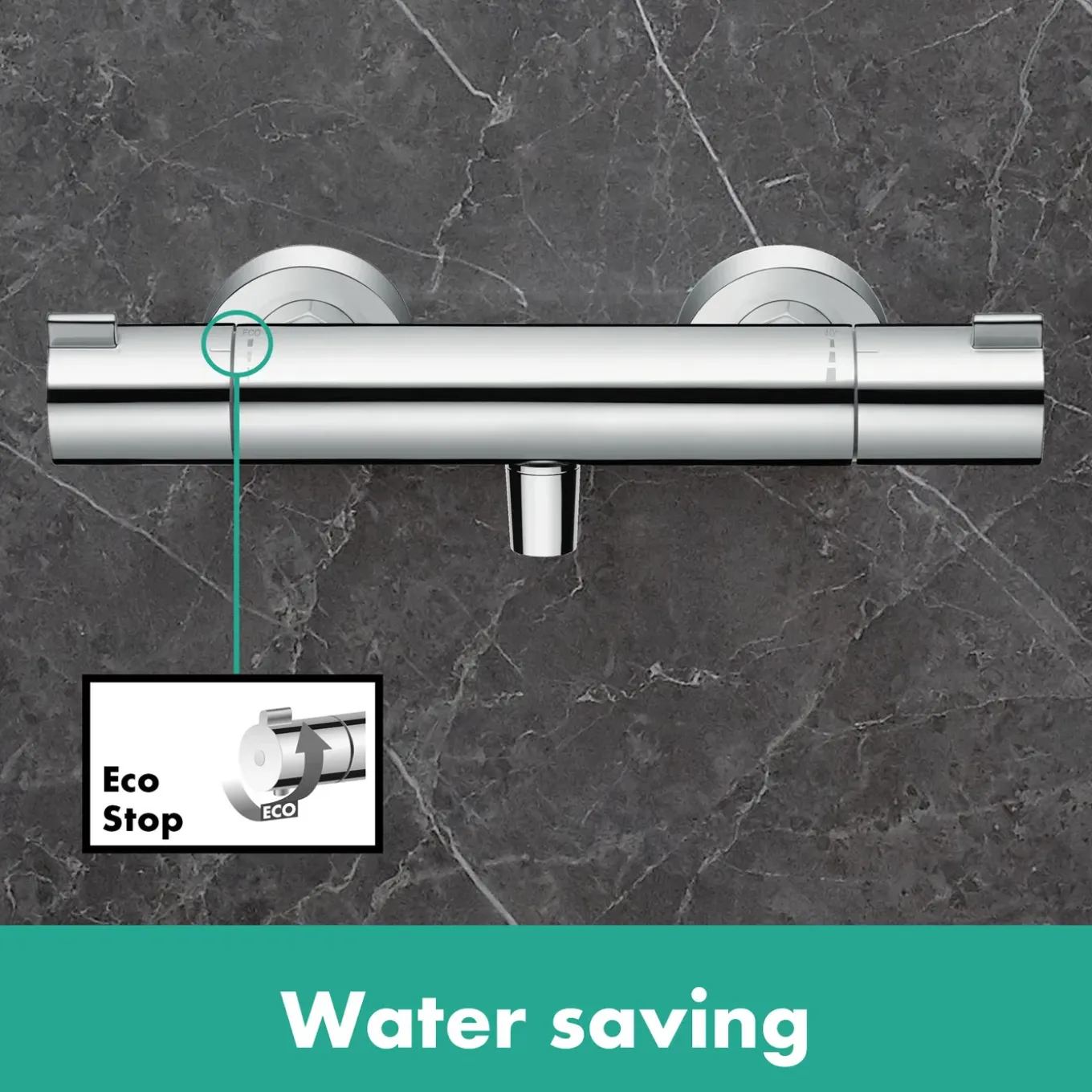 Hansgrohe Thermostatische Douchekraan MyFox - Waterbesparend - Chroom - 15 cm