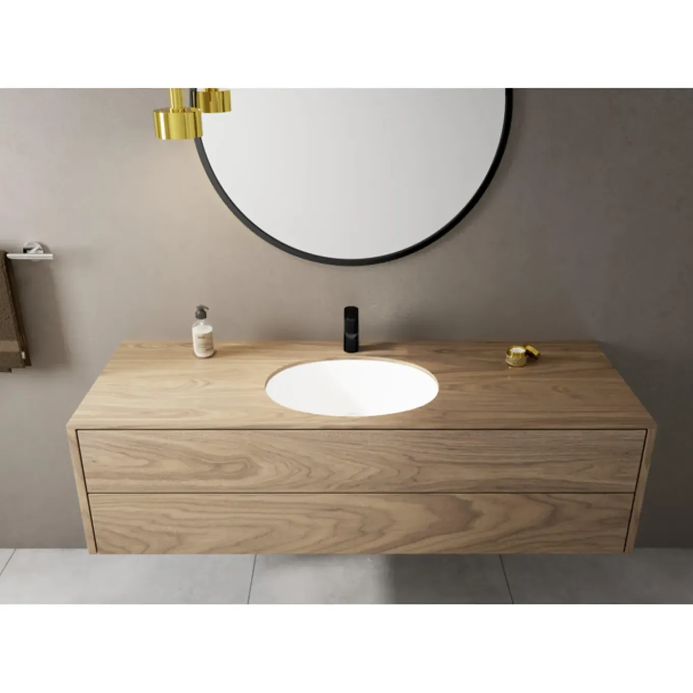 Hansgrohe Vernis Blend 1-gats Wastafelkraan - 100 Zonder Waste - Voorsprong 10.8cm - Mat Zwart