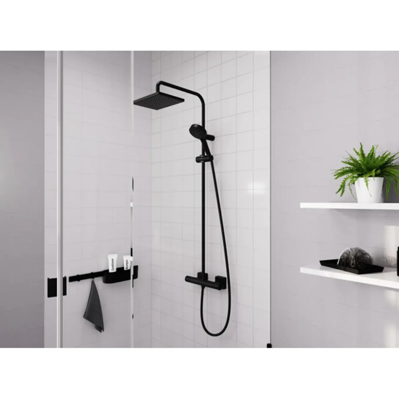 Hansgrohe Vernis Shape Opbouw Regendoucheset – Thermostatisch – 23 Cm Hoofddouche – Waterbesparend –