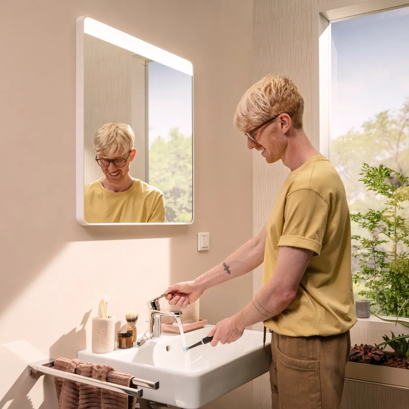 Hansgrohe Wastafelmengkraan Vernis Blend - CoolStart - Chroom