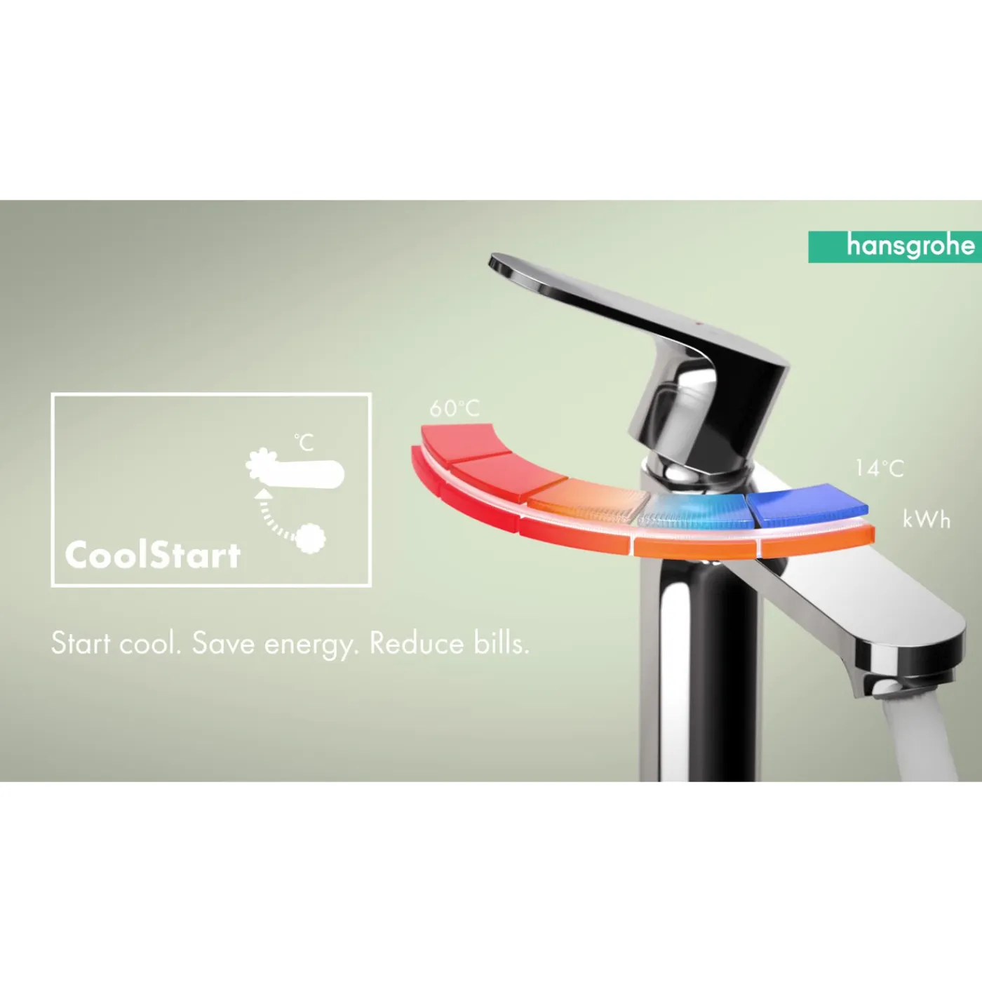 Hansgrohe Wastafelmengkraan Vernis Blend - CoolStart - Chroom