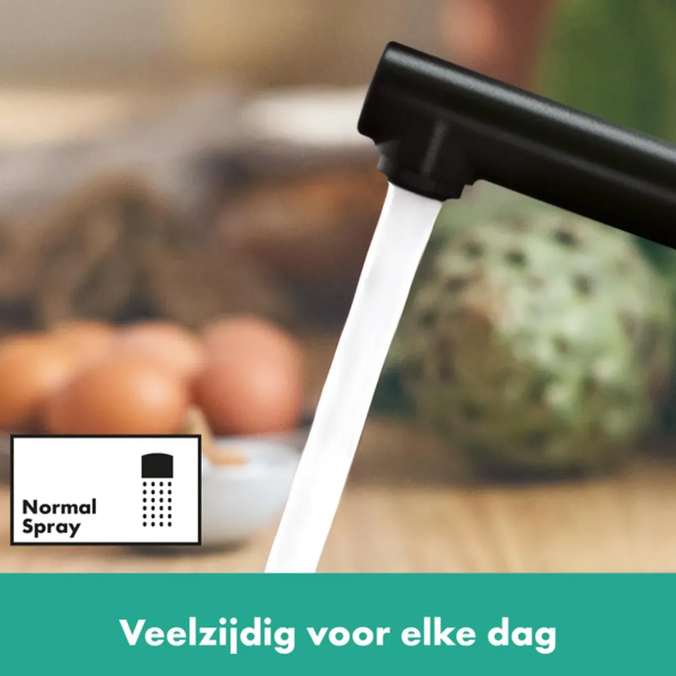 Hansgrohe Zesis M33 - Eengreeps Keukenmengkraan - 150 - 1jet - Mat Zwart
