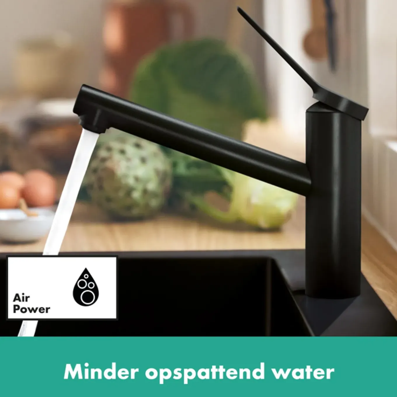 Hansgrohe Zesis M33 - Eengreeps Keukenmengkraan - 150 - 1jet - Mat Zwart