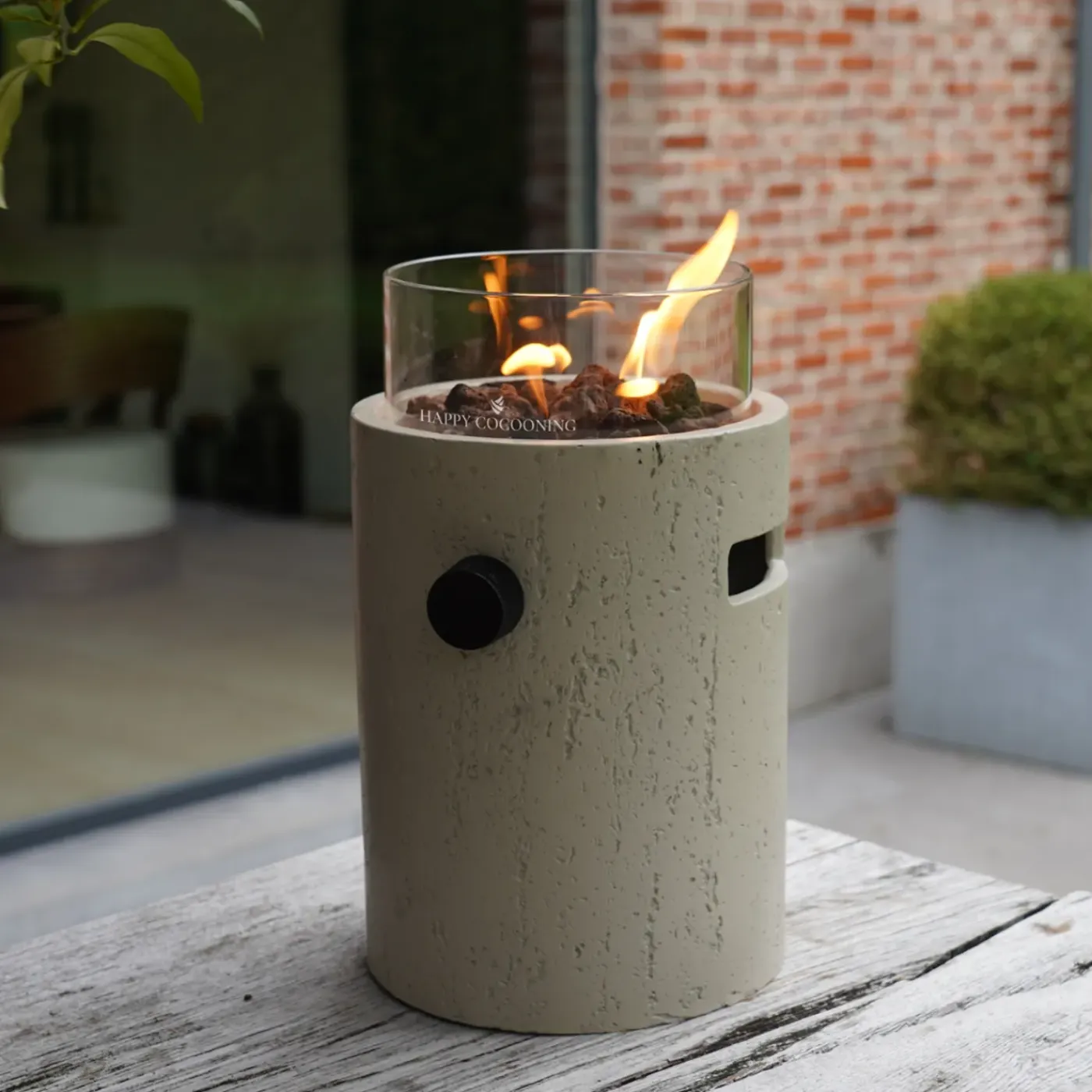 Happy Cocooning Tafelbrander Lumi Stone Travertine