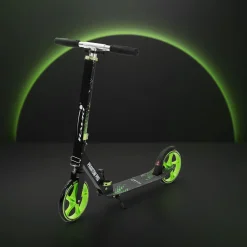 Hauki Cityroller Scooter Groen Opvouwbaar Verstelbaar Lichtgewicht Xxl Wielen Voetrem