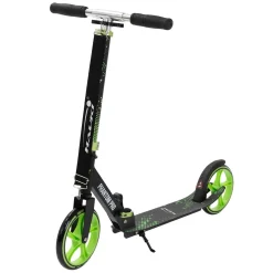 Hauki Cityroller Scooter Groen Opvouwbaar Verstelbaar Lichtgewicht Xxl Wielen Voetrem