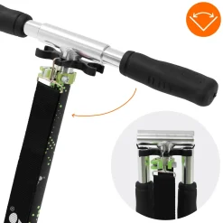 Hauki Cityroller Scooter Groen Opvouwbaar Verstelbaar Lichtgewicht Xxl Wielen Voetrem