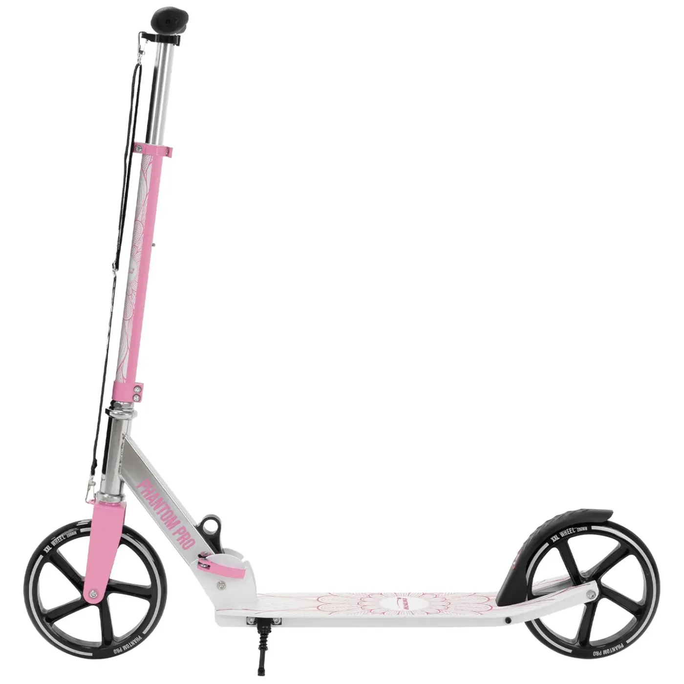 Hauki Cityroller Scooter Roze Opvouwbaar Verstelbaar Lichtgewicht Xxl Wielen Voetrem