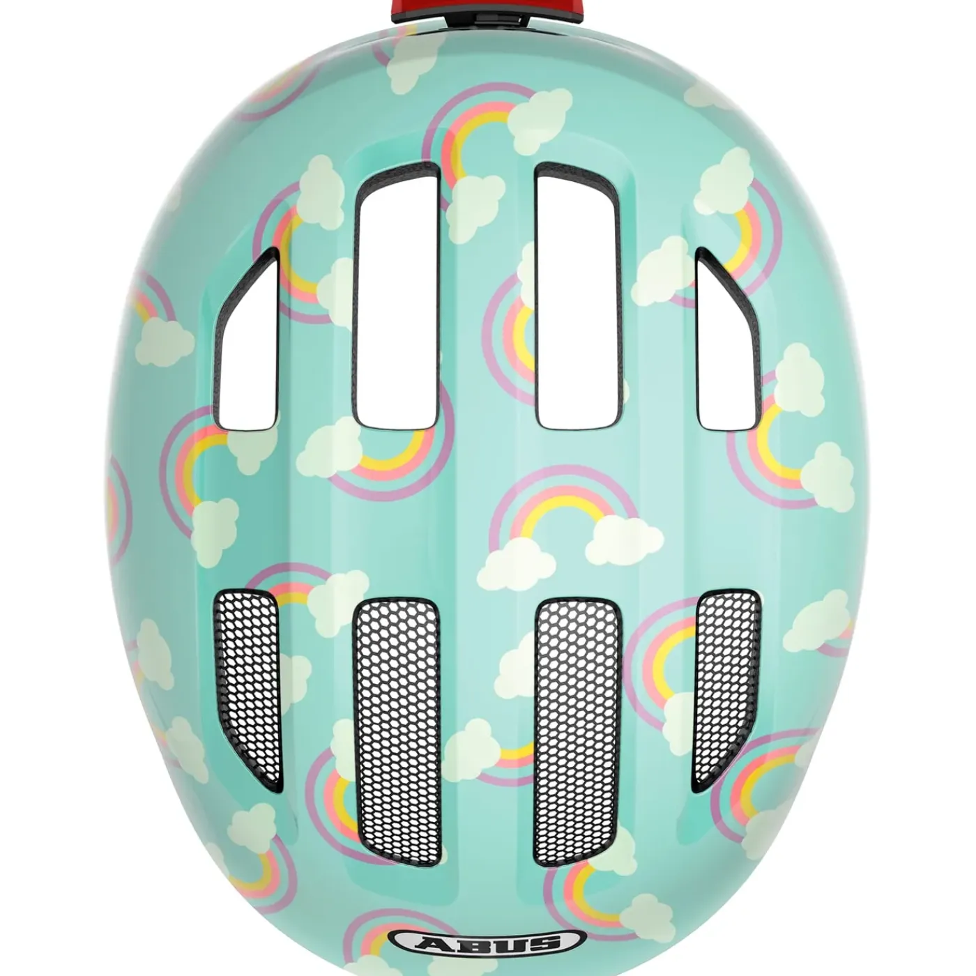 Kinderen Tormino Helm Smiley 3.0 LED blue rainbow S 45-50cm