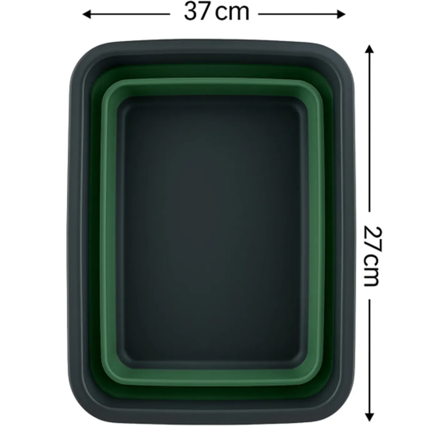 HEM Afwas Set - Afwasbak 8l - Bamboe Afwasborstel - Groene Afdruipmat