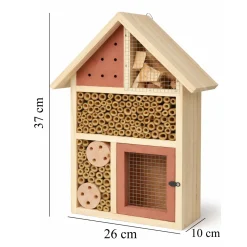 Hem Insectenhotel Hout 37 Cm Rood – Bijenhotel & Insectenhuis – Grenenhout