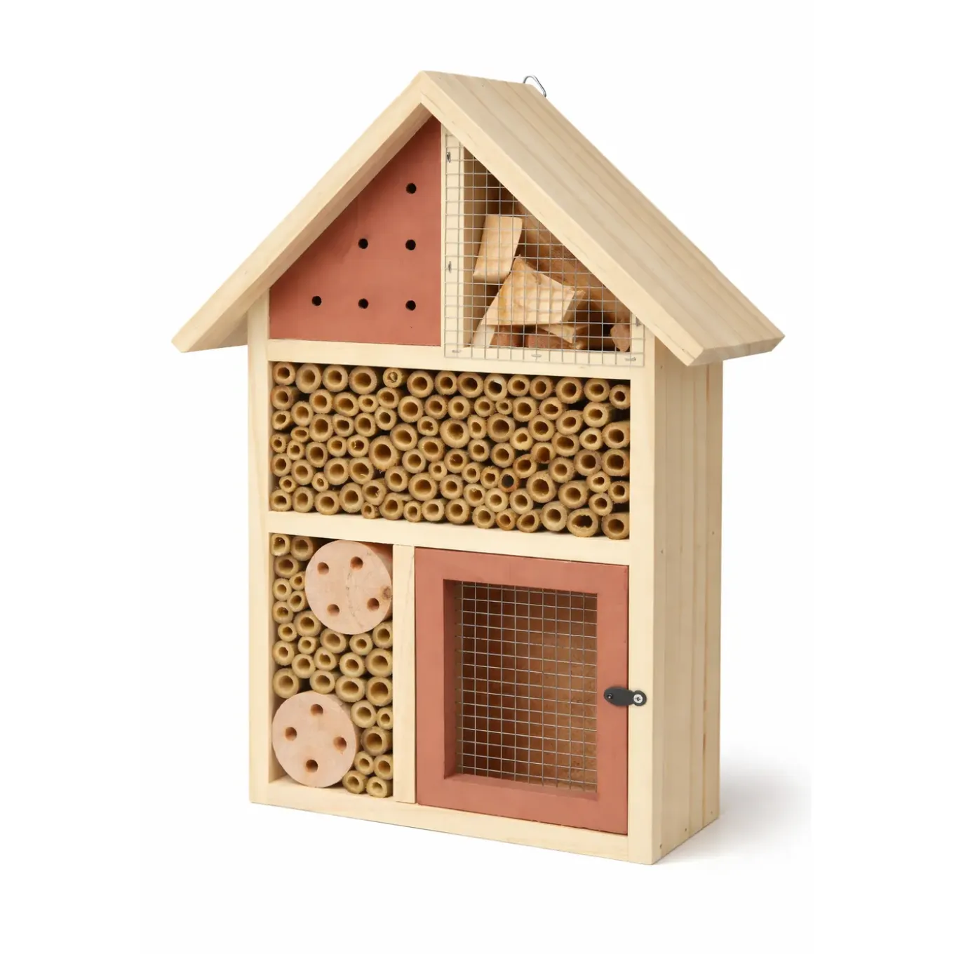 Hem Insectenhotel Hout 37 Cm Rood – Bijenhotel & Insectenhuis – Grenenhout
