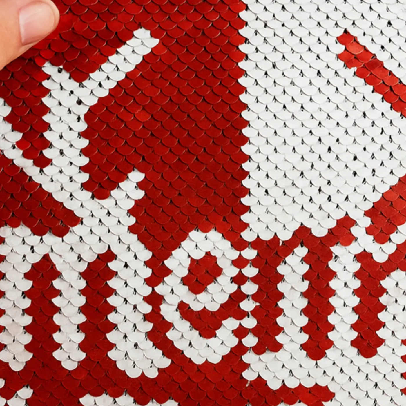 HEM Kerst Kussens Set Van 2 Met Vulling - 40x40 Cm Rood Wit - Fluweel Kerstversiering