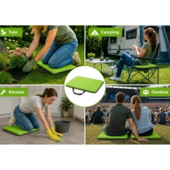 Hem Kniekussen - Camping Zitkussen - Memory Foam - Groen