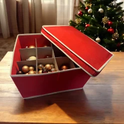 Hem Opvouwbare Kerstballen Opslag Doos - Kerstballen Opberger - Kerst Opruimen