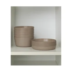 HEM Serviesset 24-delig - Picknickset Voor Camping Grijs - Bestekset