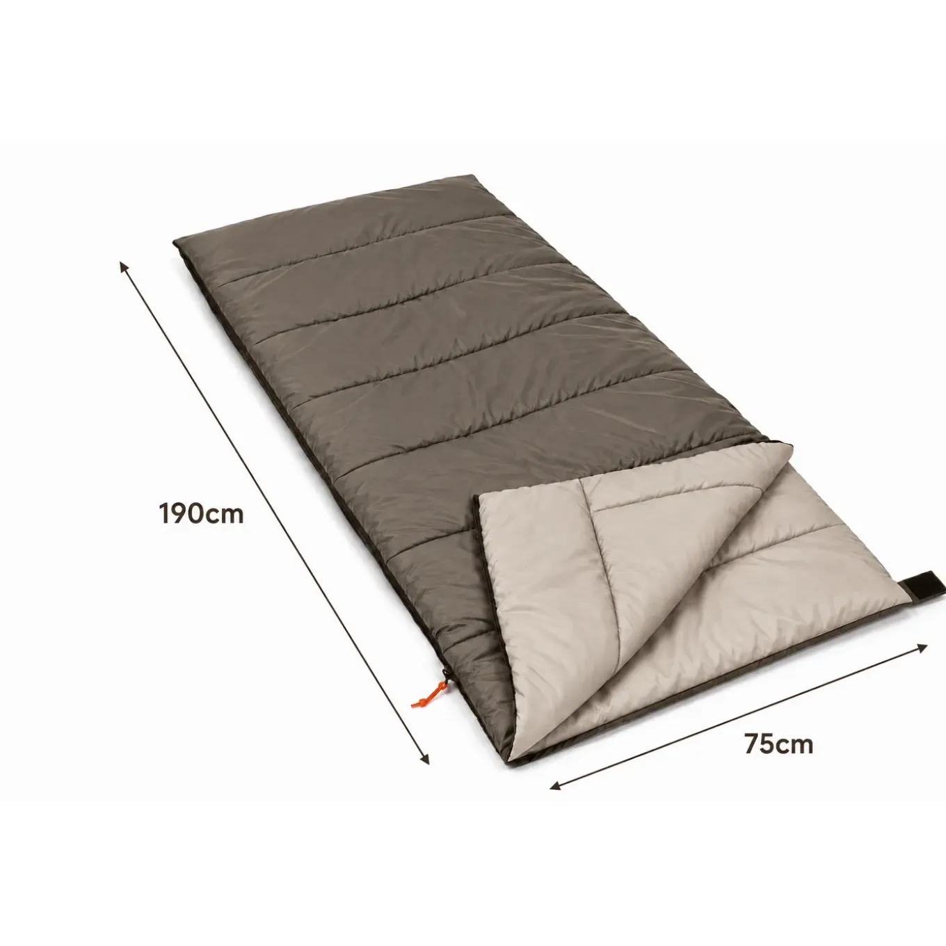 Hem Slaapzak Envelop - Zomer Slaapzak 190x75 Cm - Taupe