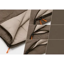 Hem Slaapzak Envelop - Zomer Slaapzak 190x75 Cm - Taupe