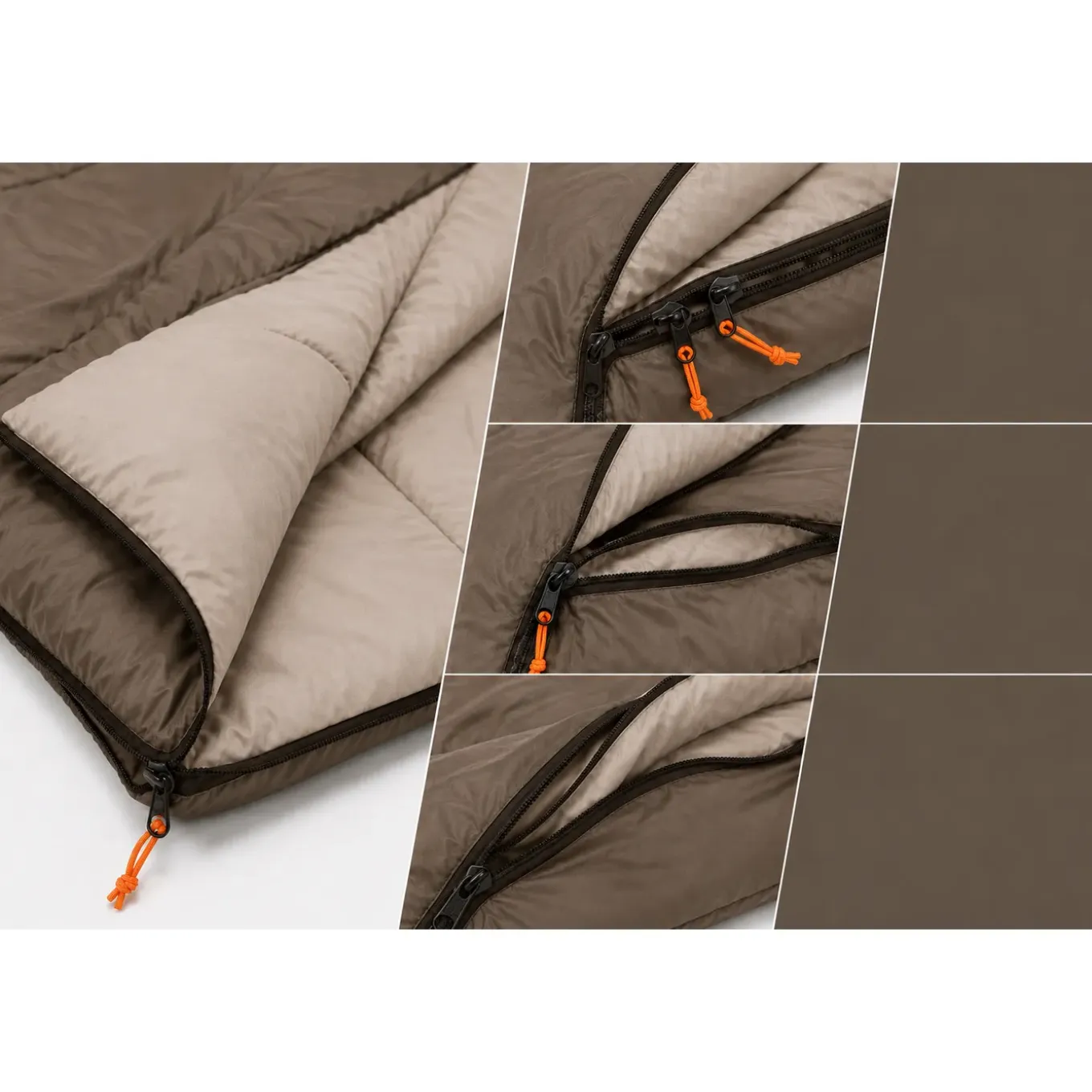 Hem Slaapzak Envelop - Zomer Slaapzak 190x75 Cm - Taupe
