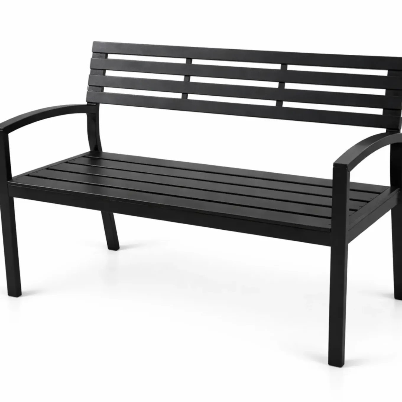 Hem Tuinbank Staal Zwart - 2 Persoons - Weerbestendig - Tuin Balkon Terras