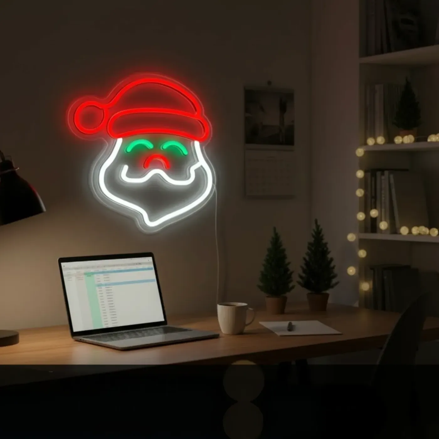 HEM Wandlamp Neon Kerstman - Multicolour - Kerstversiering - Kerstverlichting