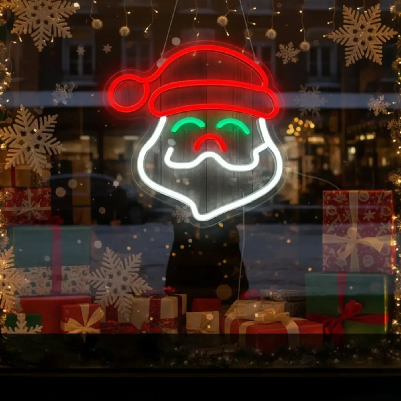 HEM Wandlamp Neon Kerstman - Multicolour - Kerstversiering - Kerstverlichting