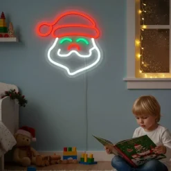 HEM Wandlamp Neon Kerstman - Multicolour - Kerstversiering - Kerstverlichting