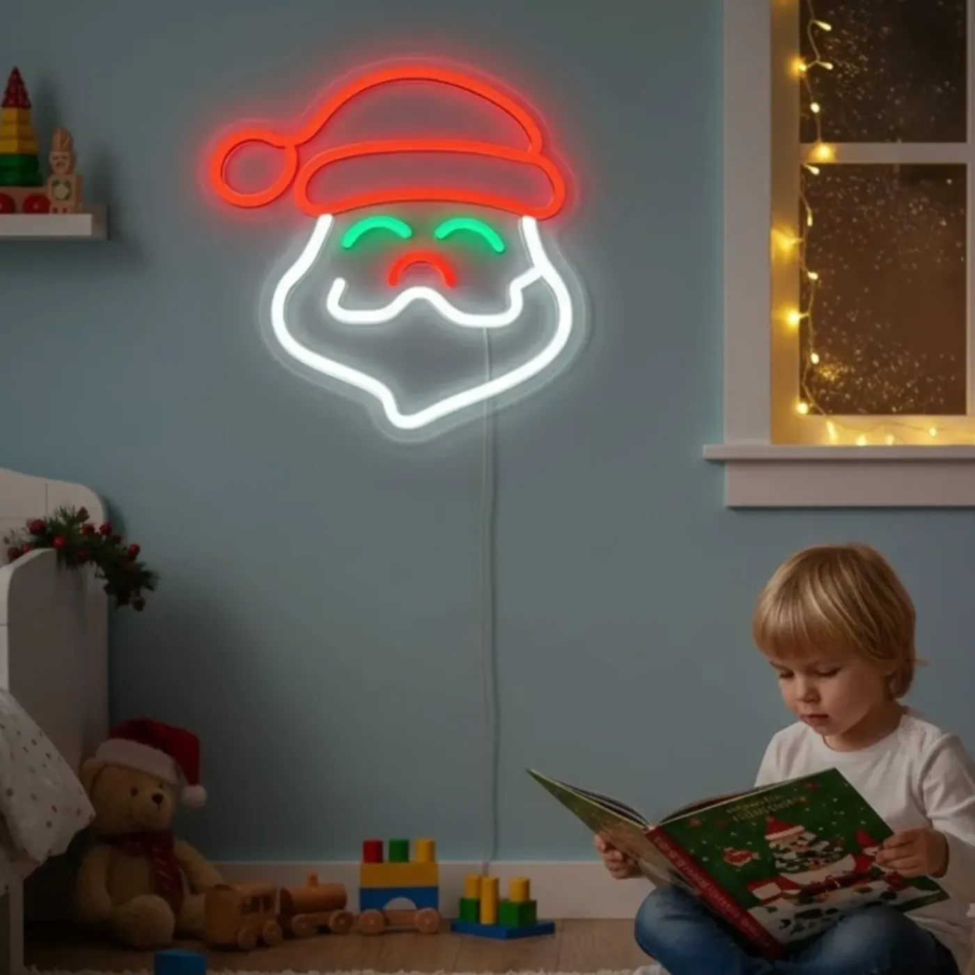 HEM Wandlamp Neon Kerstman - Multicolour - Kerstversiering - Kerstverlichting