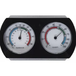 Hendrik Jan Luchtvochtigheidsmeter/thermometer - Kunststof - 9 Cm