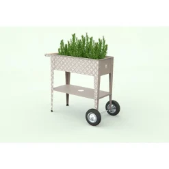 Herstera Garden Plantenbak Barcelona Taupe Hg08928403 - Bloembak -75x35x80 Cm