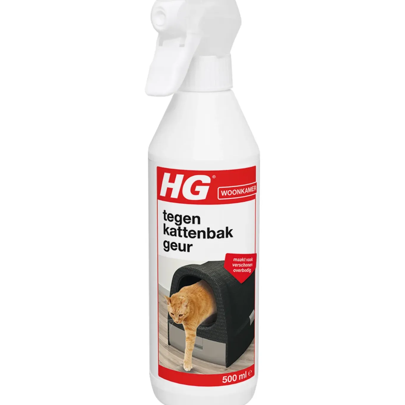 HG Geurverdrijver kattenbak 500ml