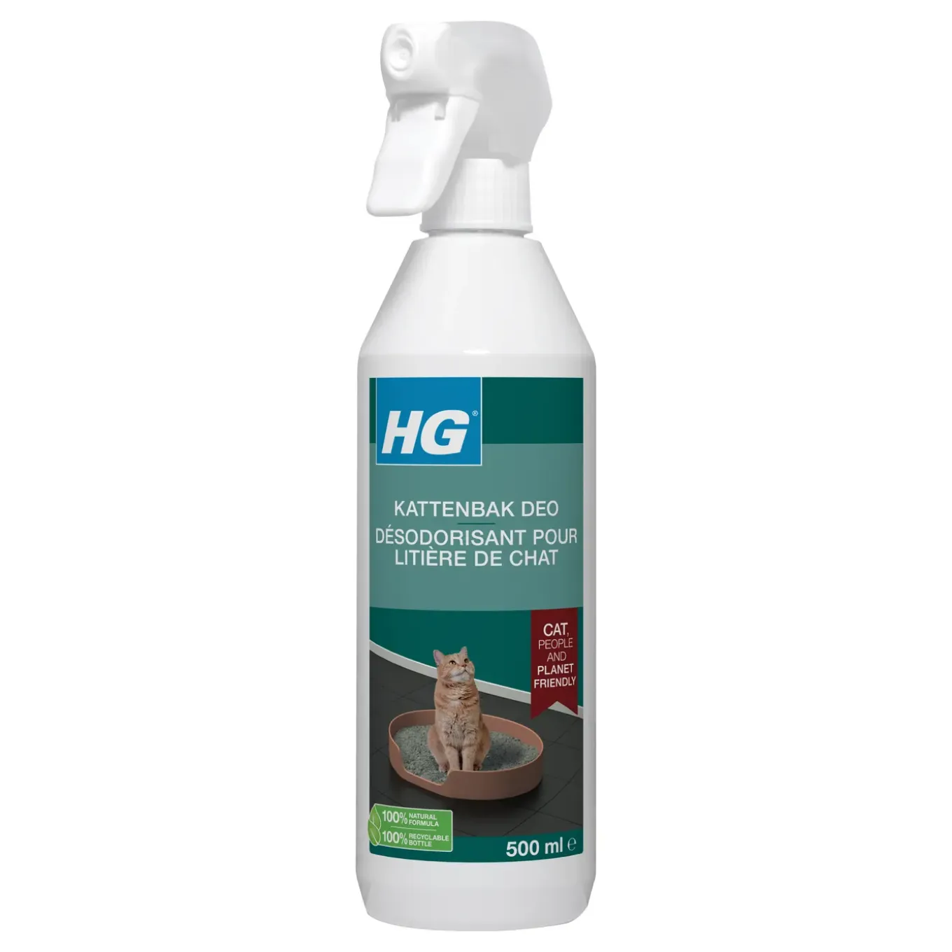 HG geurverwijderaar voor kattenbakvulling 500ml