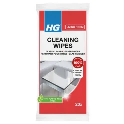 HG Glasreiniger Wipes - 20 Doekjes