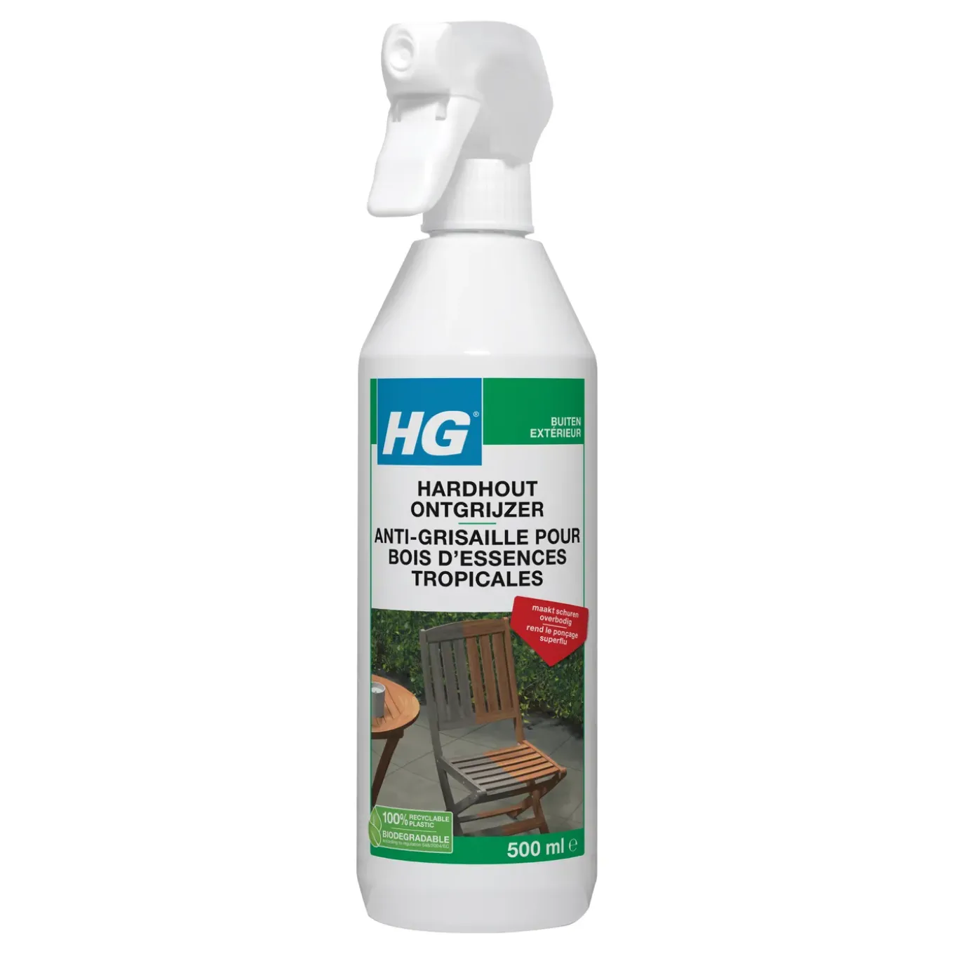 HG hardhout ontgrijzer 500ml