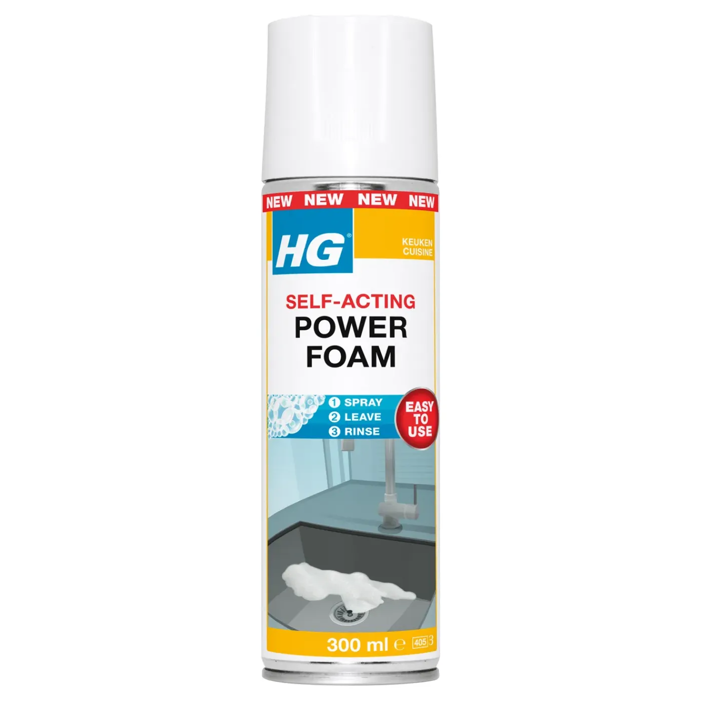 HG Power foam keuken reinigend schuim 300ml