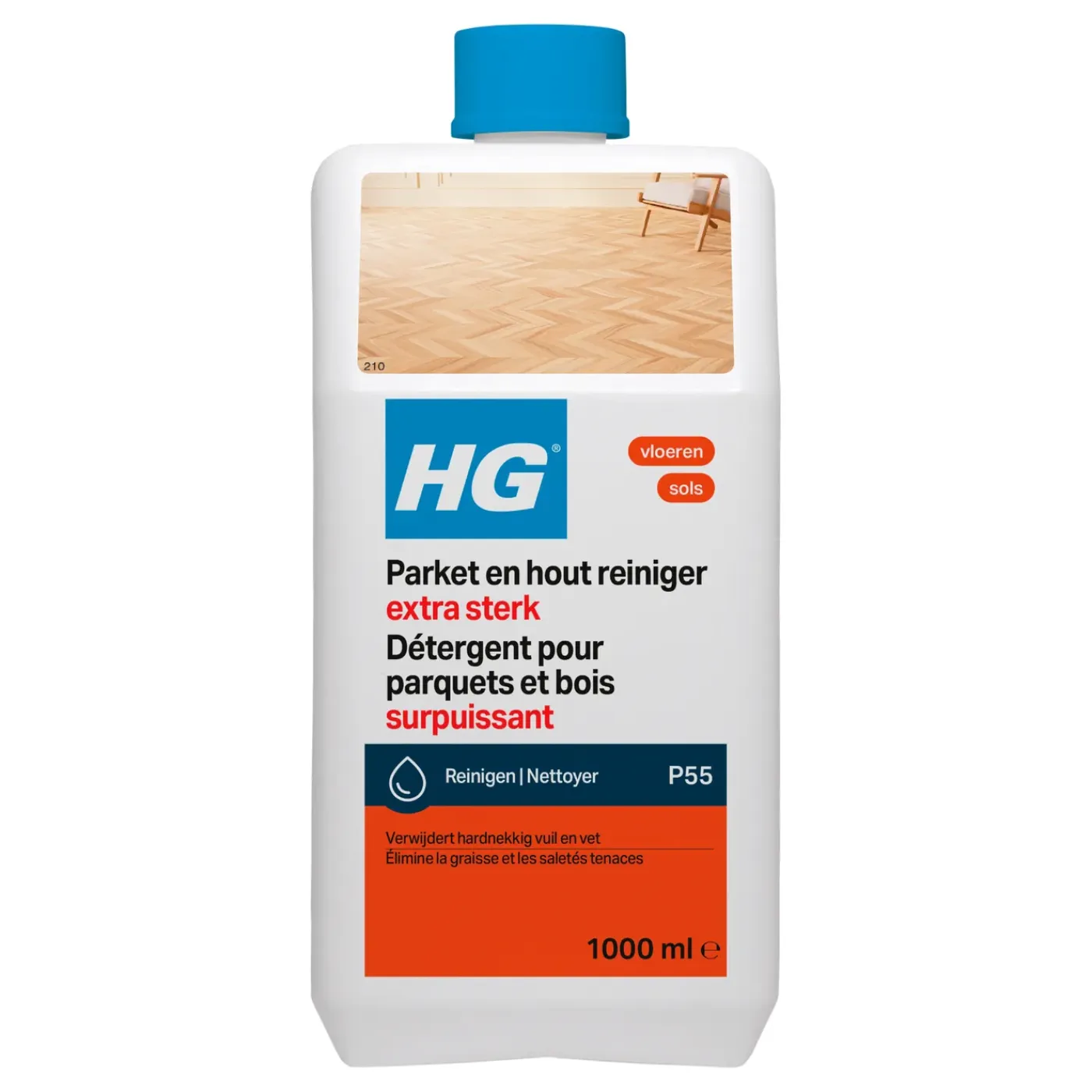 HG Vloerreiniger Parket en Hout Krachtreiniger - 1L