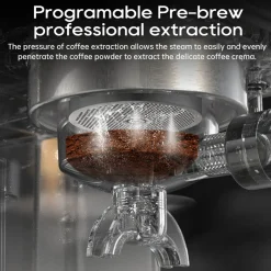 Hibrew - Koffiemachine - H10A - Halfautomatisch Verstelbare Temperatuur 20 Bar Zwart