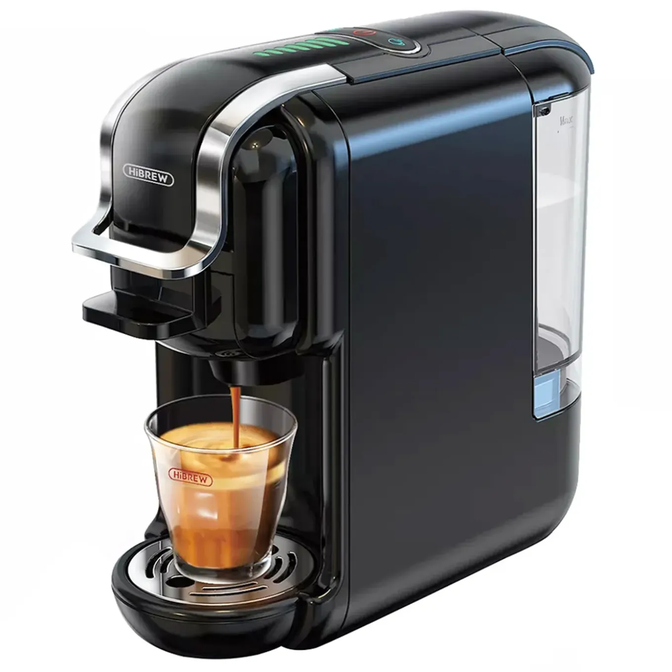 Hibrew - Koffiemachine - H2B - 5-in-1 Multicapsules 20 Bar Zwart
