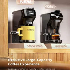 HiBREW - Koffiemachine - H1B - 6-in-1 Multicapsules 20 Bar Zwart