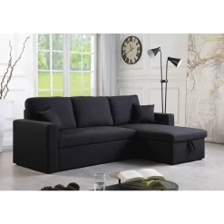 H&j - Hoekbank Met Opbergruimte Slaapbank Meubel Links Of Rechts Bank -alain - 221 X 145 X 85 Cm -