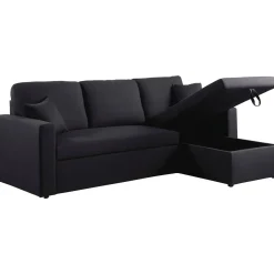 H&j - Hoekbank Met Opbergruimte Slaapbank Meubel Links Of Rechts Bank -alain - 221 X 145 X 85 Cm -