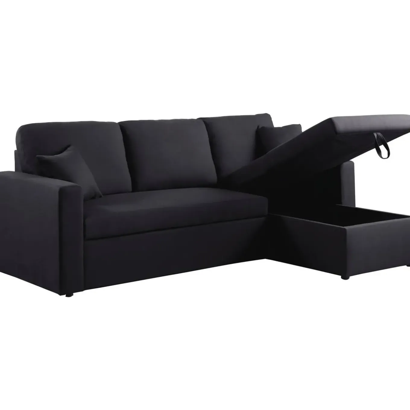H&j - Hoekbank Met Opbergruimte Slaapbank Meubel Links Of Rechts Bank -alain - 221 X 145 X 85 Cm -
