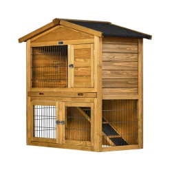 H&j - Houten Hok -noisette - 102 X 55 X 100 Cm - Bruin