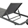 Habitat et Jardin H&j - Ligbed Ligstoel Verstelbaar Aluminium Gevoerd Textileen -bella - Phoenix - Grijs Donkergrijs